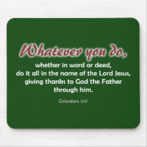 Whatever You Do (dark background) mousepads