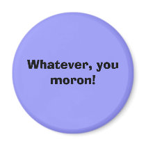 Whatever, you moron! magnets