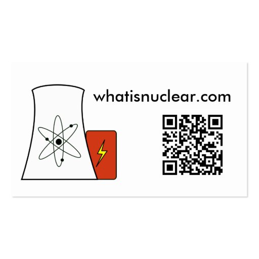 Whatisnuclear.com business cards (front side)