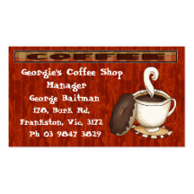What's a coffee - Without a donut! Business Card Template