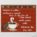 What's a coffee - Without a donut! flyer