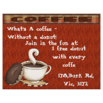 What's a coffee - Without a donut! Flyer Design