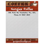 What's a coffee  without a donut! customized letterhead