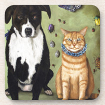 What's Bugging Luke And Molly? cork coasters