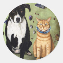 What's Bugging Luke And Molly? Round Sticker