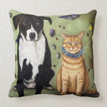 What's Bugging Luke And Molly? Throw Pillows