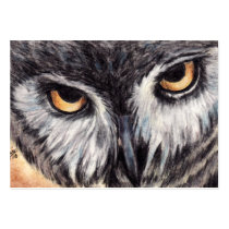 What's For Dinner? (Owl) ACEO Art Trading Cards Business Card Template