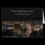 What's Happening in Vegas? Anniversary Party Card cards