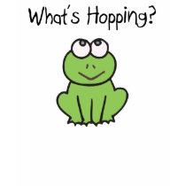 What's Hopping?  Frog t-shirts