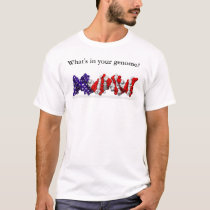 What's in your genome?-question only text t-shirts