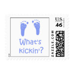 What's Kickin? Baby postage stamps