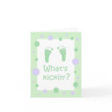 What's Kickin' baby shower invitation cards by maternity_tees What's Kickin' baby shower invitation cards