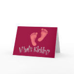 What's Kickin'? Maternity Cards cards