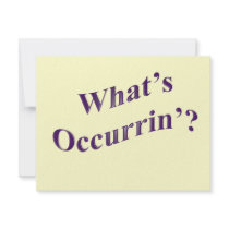 What's Occurrin'? Personalized Announcement