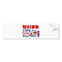 Whats on my mind today RVING Bumper Sticker