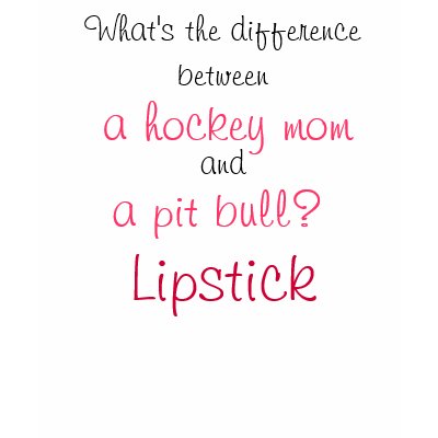 What's the difference between a hockey mom... t shirts by mkennett