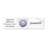 what's  the difference between careter & obama? bumper stickers