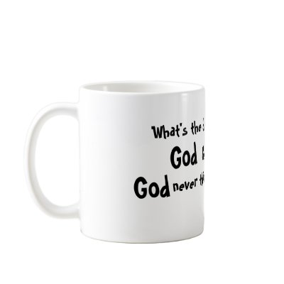 What's the difference between, God, & a doctor?... Mug by zazzle_zuzu