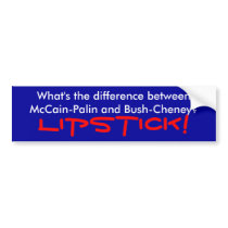 What's the difference between McCain-Palin and ... bumper stickers