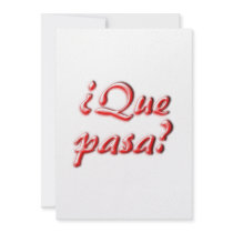 What's Up card Personalized Invitation