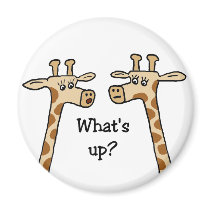 What's up? Giraffe magnet
