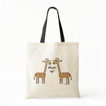 What's up? Giraffe totebag by tshirtfun What's up? Giraffe totebag
