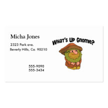 What's Up Gnomie Business Card Templates