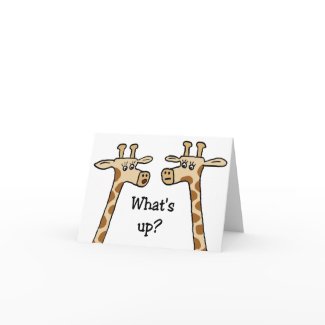 What's up? Notecards card