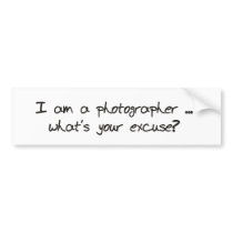 What's your excuse? Bumper sticker bumper stickers by rosaliedale What's your excuse? Bumper sticker bumper stickers
