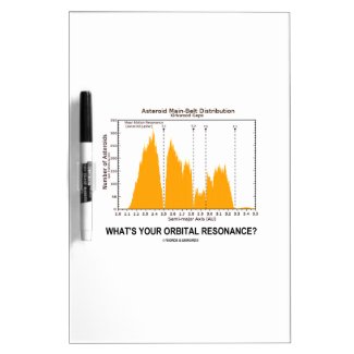 What's Your Orbital Resonance? (Astronomy Humor) Dry Erase Whiteboard