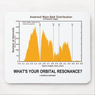 What's Your Orbital Resonance? (Astronomy Humor) Mousepad