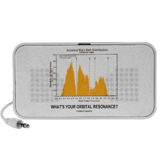 What's Your Orbital Resonance? (Astronomy Humor) Mp3 Speakers