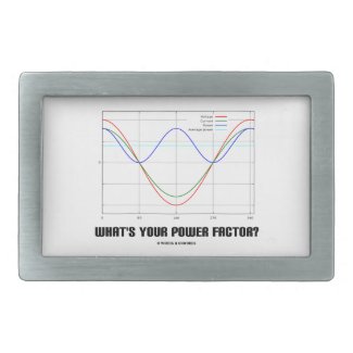 What's Your Power Factor? (Physics) Belt Buckles