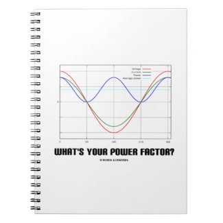 What's Your Power Factor? (Physics) Spiral Note Books