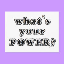 What's your Power? postcards