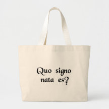 What's your sign? tote bags