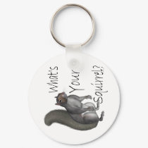 What's Your Squirrrel? Key Chain keychains by ddecember What's Your Squirrrel? Key Chain keychains