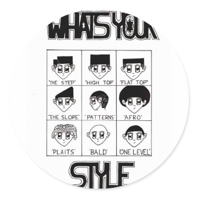 whats your style kids round stickers by blackstar5