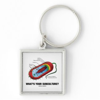 What's Your Subculture? (Prokaryote Bacterium) Key Chain