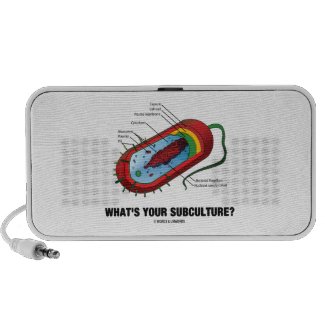 What's Your Subculture? (Prokaryote Bacterium) iPod Speakers