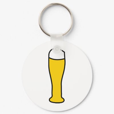 wheat beer octoberfest key chain