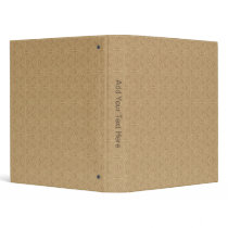 Wheat Colored Fractal Template 1" Binder binders