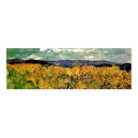 Wheat Field with Cornflowers by Van Gogh. Business Cards