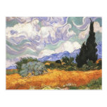 Wheat Field with Cypresses Postcards