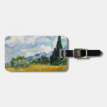 Wheat Field with Cypresses Tags For Bags