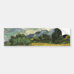 Wheat Field with Cypresses,Vincent Van Gogh Bumper Stickers