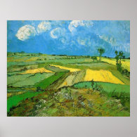 Wheat Fields at Auvers Under Clouded Sky, Vincent Posters