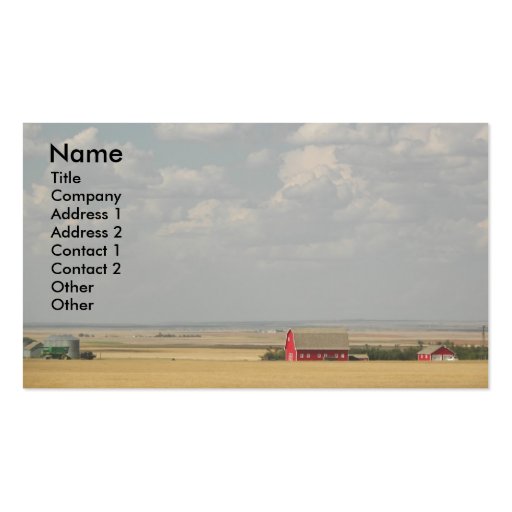 Wheat Fields Business Card