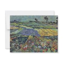 Wheat Fields Near Auvers By Vincent Van Gogh Personalized Invitations