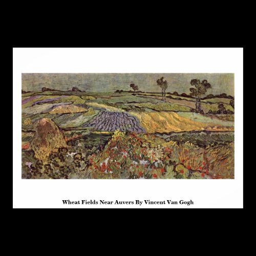 Wheat Fields Near Auvers By Vincent Van Gogh Posters